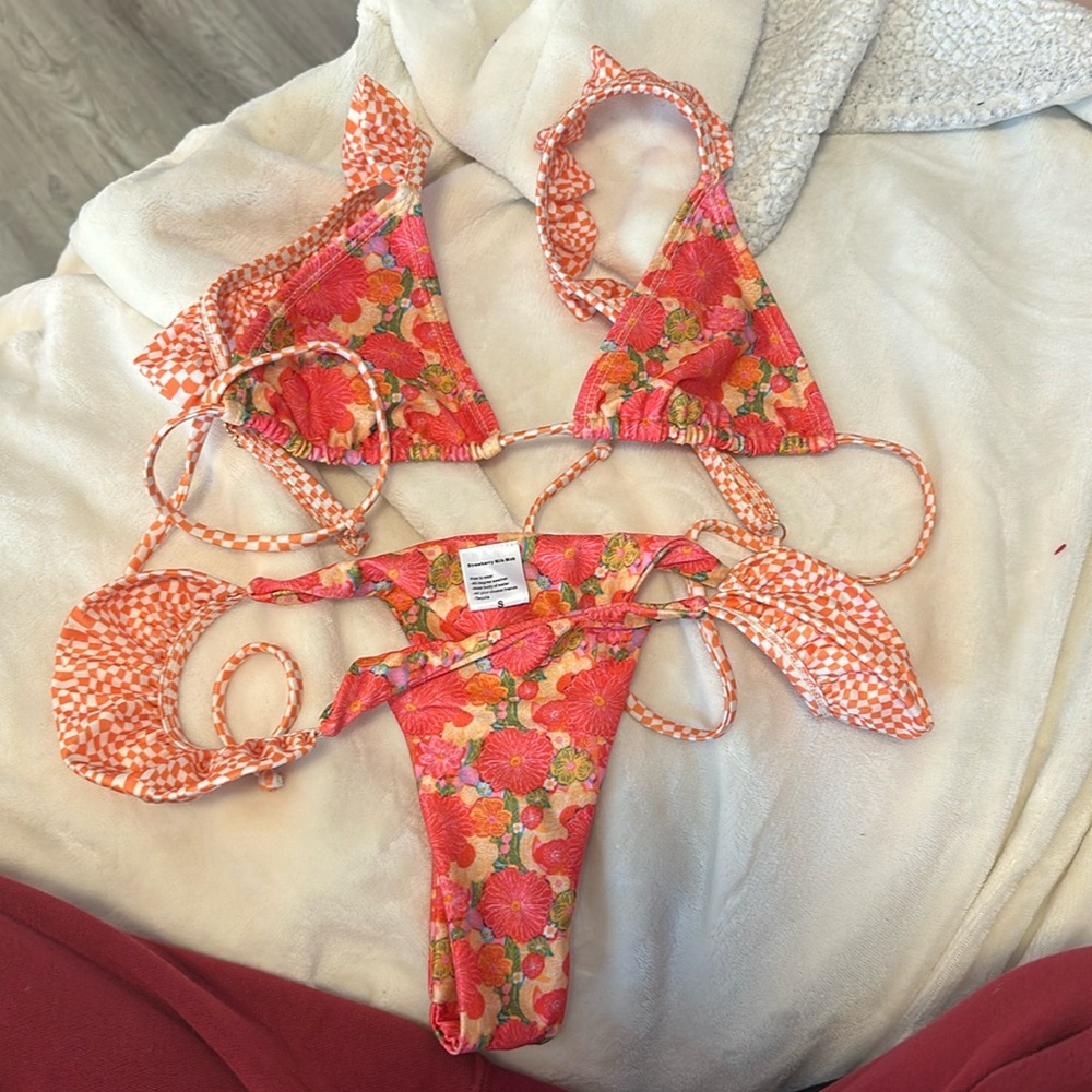 strawberry milk mob bathing suit